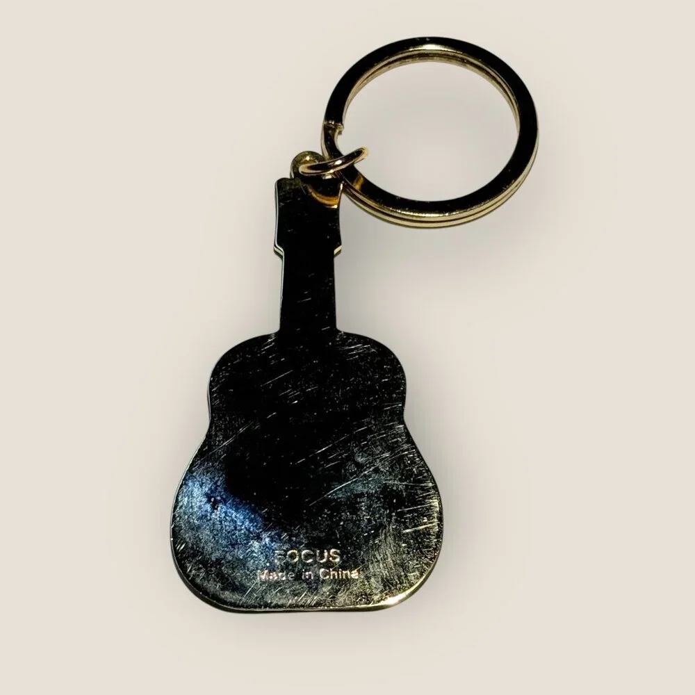 Carolina Opry Myrtle Beach Guitar Shaped Keychain Keyring Travel Music Souvenir